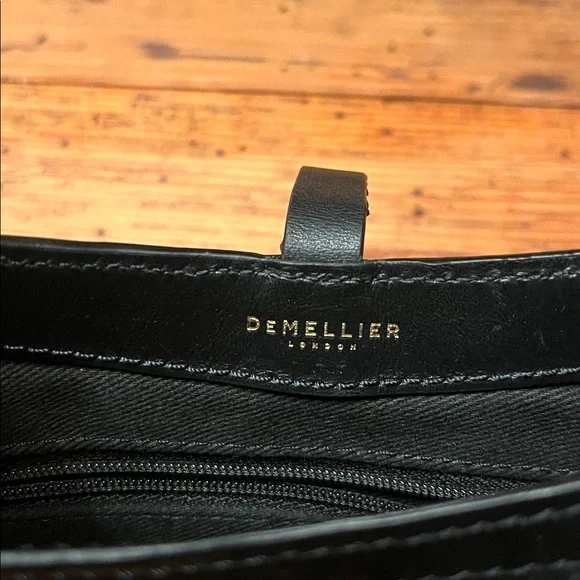 DeMellier Tokyo Handbag in rattan and black - Picture 9 of 9